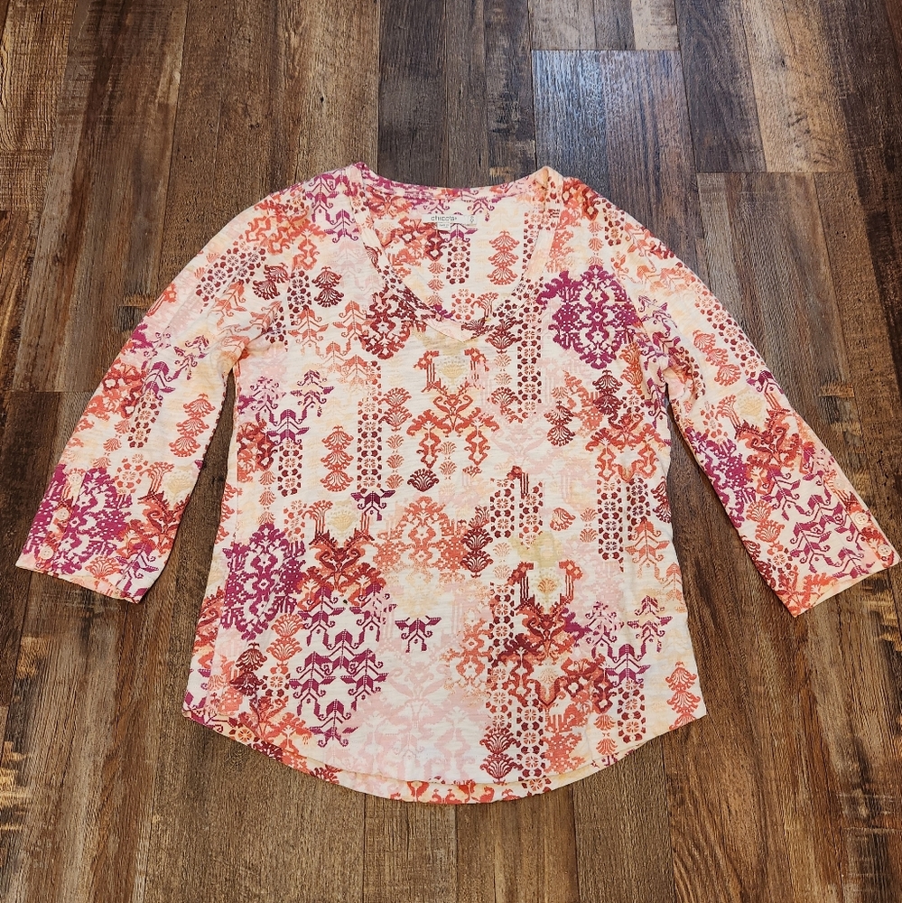 Chico's 3/4 Sleeve Top